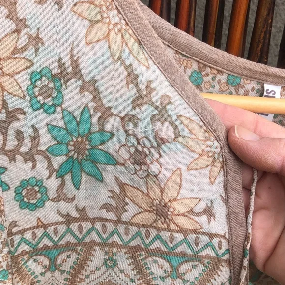 RARE Vintage Spell Boho Blossom Mini Dress - Picture 9 of 16